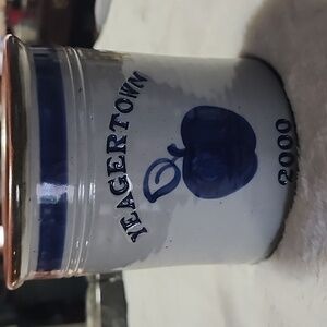 ESSIG VINTAGE UTENSILS  POTTERY CROCK.  2000.